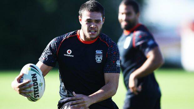 Mid-season switch: Tuimoala Lolohea trained with new side Wests Tigers on Monday, after securing a release from the New Zealand Warriors. Photo: Hannah Peters