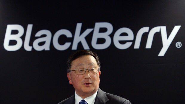 Blackberry's executive chairman and CEO John Chen. Photo: AP
