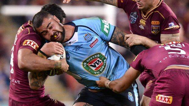 Dominant figure: Andrew Fifita tore Queensland to shreds in game one. Photo: Getty Images