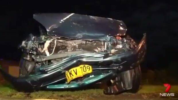 A woman was charged after allegedly blowing 3.5 times the legal limit after a crash on Saturday night. Photo: Channel 7