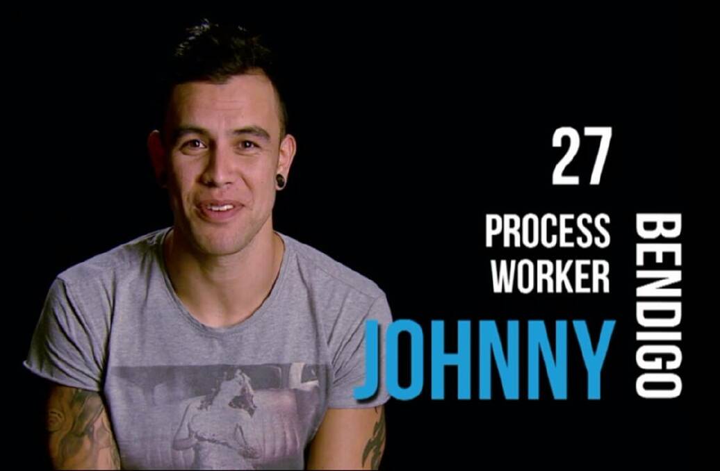 DATING: Johnny from Bendigo was paired with a Melbourne restaurant manager in SBS's new show Undressed. Picture: SUPPLIED