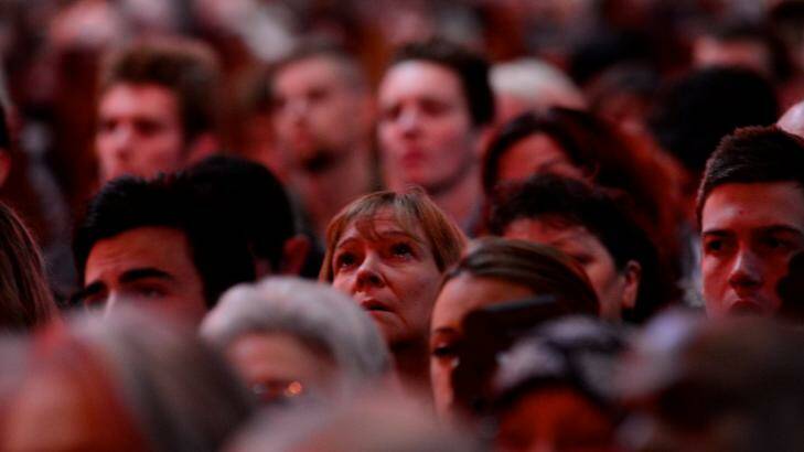 Mourners at the memorial service for MH17 victims at St Paul's Cathedral. Photo: Justice McManus