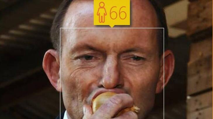 Onions apparently don't do wonders for your skin. Prime Minister Tony Abbott is 57.