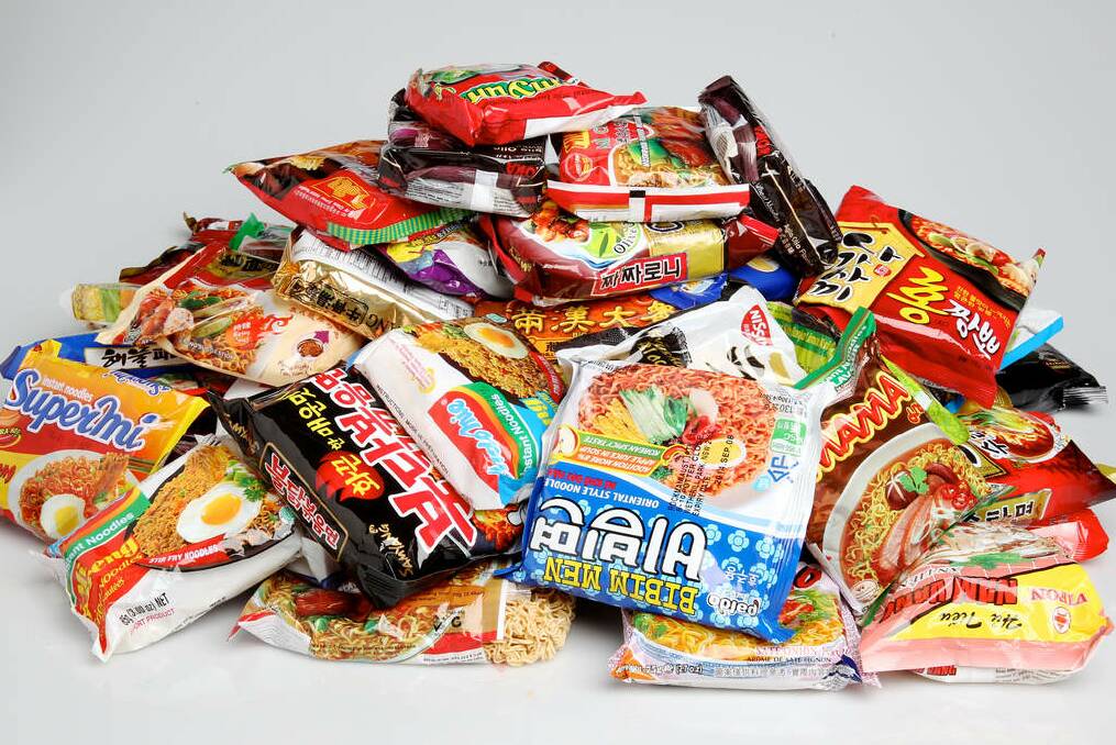 They're known for their salty kick and budget-friendly price - but the multicoloured packets of instant noodles are just as much a part of their appeal. Photo: Janie Barrett