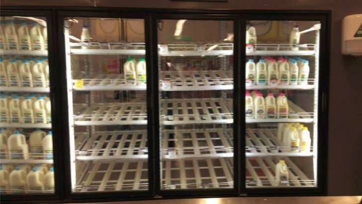 Woolworths said it is working with suppliers to respond to the increase in demand for brand label milk.  Photo: Facebook