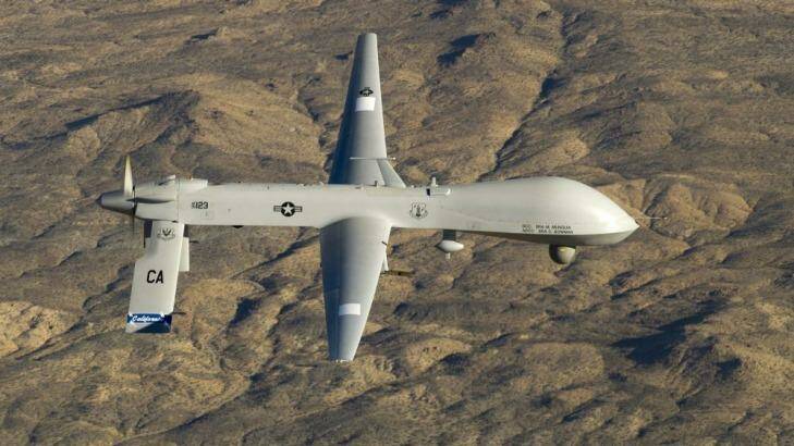 A US Air Force MQ-1 Predator unmanned aerial vehicle like the one used in the attack in Yemen.