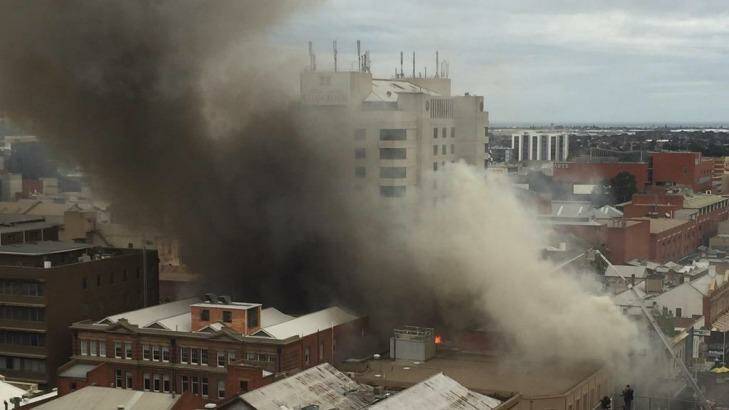 Fire in Adelaide. Photo: Twitter