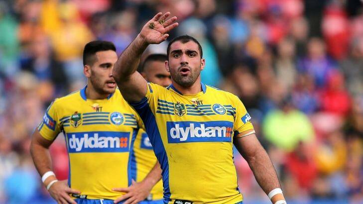 Eels co-captain Tim Mannah: Focused on restoring pride in the yellow jersey. Photo: Ashley Feder