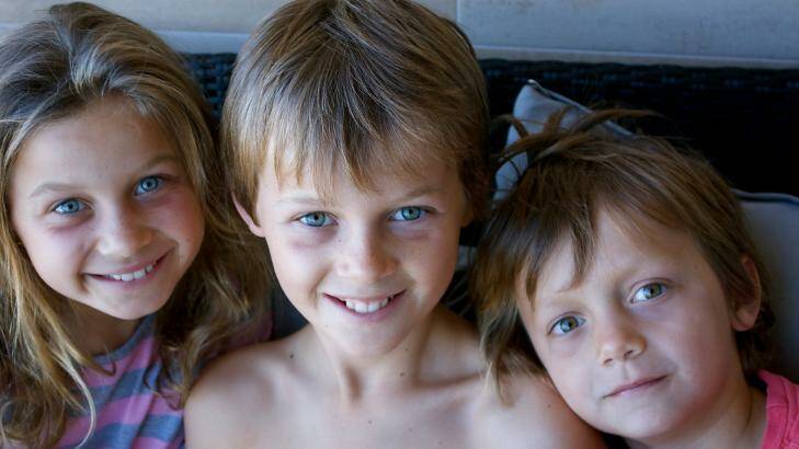 Evie, Mo and Otis Maslin and their grandfather Nick were killed on MH17. Photo: Supplied