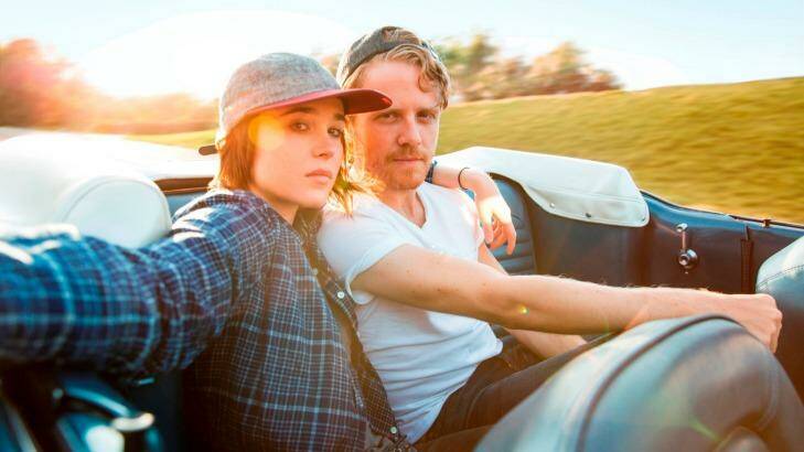 Travelling the world: Ellen Page and Ian Daniel in Gaycation.