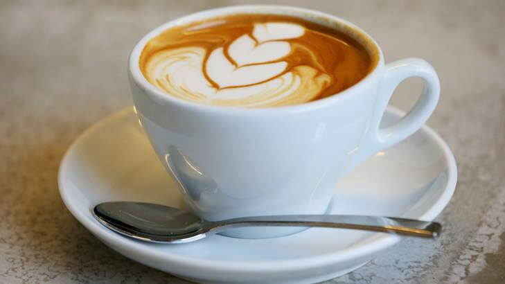 Beverage du jour: an almond milk latte at Patch cafe. Photo: Scott Barbour