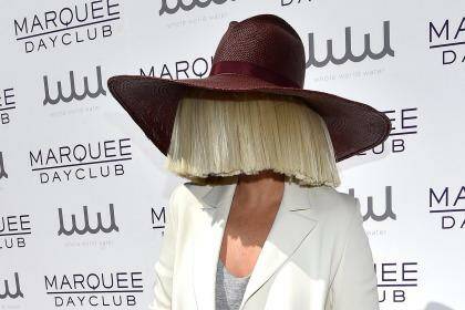 Sia arrives at the Marquee Dayclub's season preview at The Cosmopolitan of Las Vegas on March 21, 2015 in Las Vegas, Nevada. Photo: David Becker