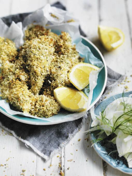 Neil Perry's crunchy roast whiting with fennel salad <a href="http://www.goodfood.com.au/good-food/cook/recipe/crunchy-roast-whiting-with-fennel-salad-20130812-2rqwb.html?aggregate=518712"><b>(recipe here).</b></a> Photo: William Meppem