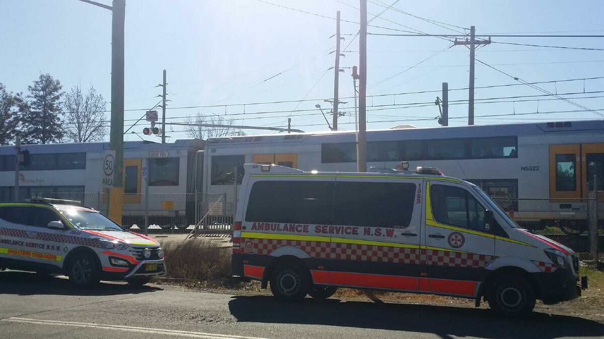 Emergency personnel attended Riverstone Station about 9.30am this morning.