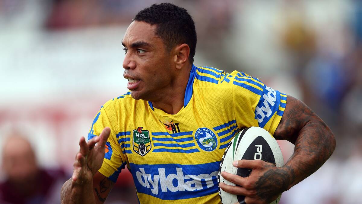 SYDNEY, AUSTRALIA - MARCH 23: Willie Tonga of the Eels in action during the round three NRL match between the Manly-Warringah Sea Eagles and the Parramatta Eels at Brookvale Oval on March 23, 2014 in Sydney, Australia. (Photo by Renee McKay/Getty Images)