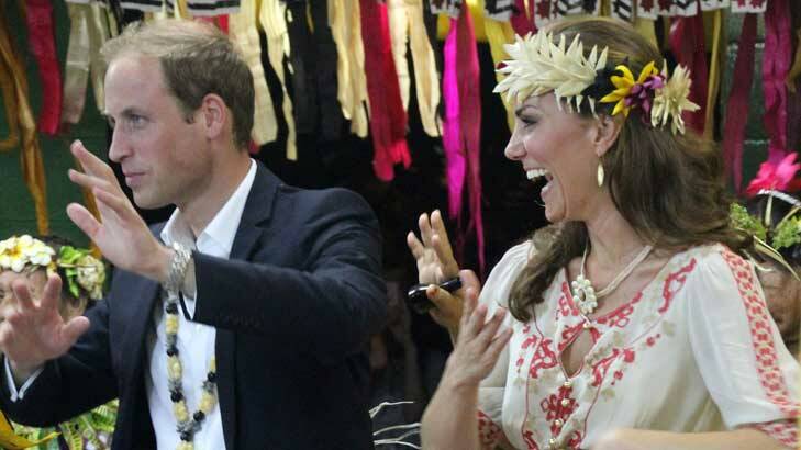 Despite the bad news from home, the Duke and Duchess of Cambridge remained in good spirits on their recent tour of Tuvalu.