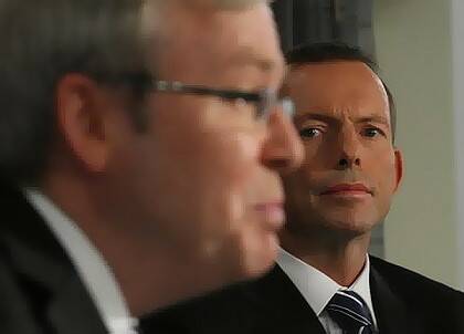 The Prime Minister and Opposition Leader square off on health at the National Press Club. Photo: Andrew Meares