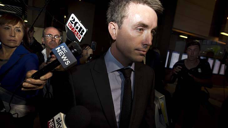 Mediation fails ... James Ashby outside the hearing.