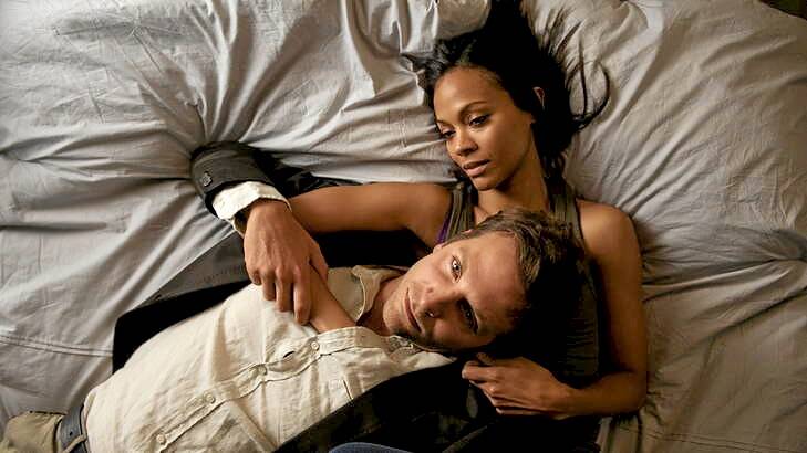 Write and wrong … Zoe Saldana and Bradley Cooper in <i>The Words</i>.
