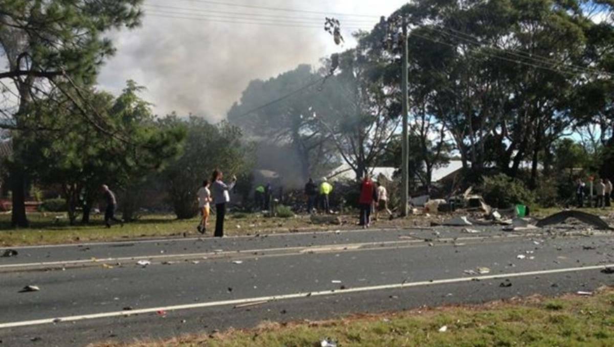 A Tuncurry home exploded Friday morning, killing one man.