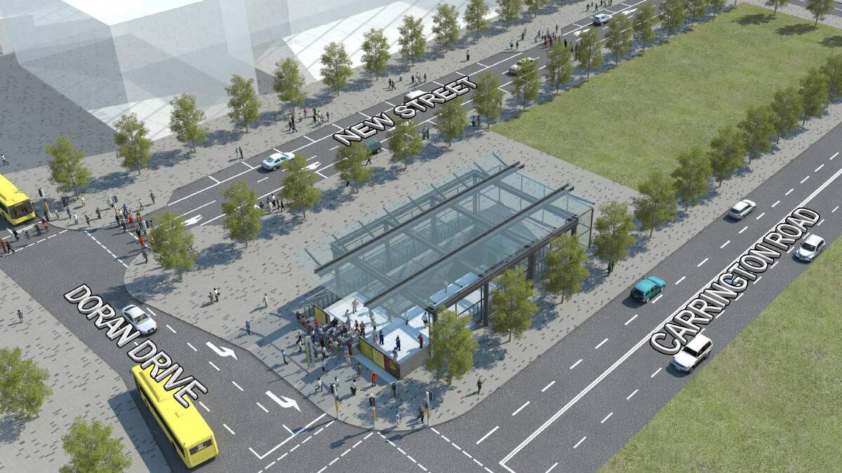 Artist's impression of the Showground Precinct. Image supplied, courtesy of Transport NSW.