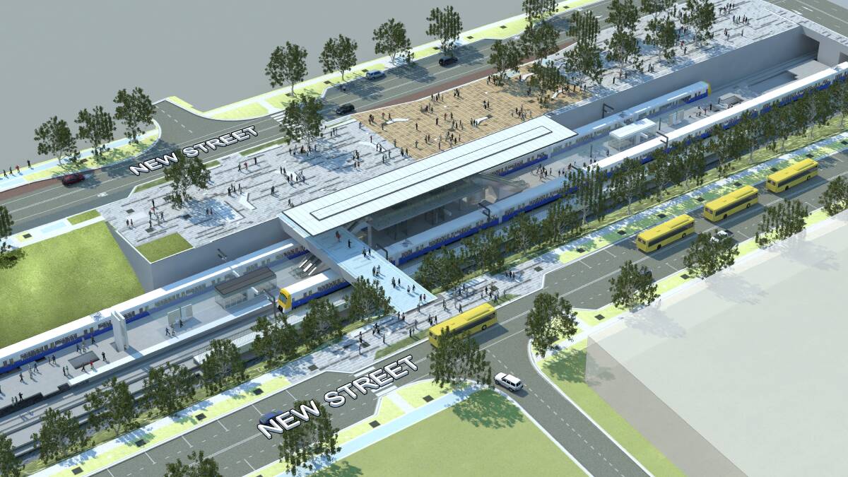 Artist's impression of the Cudgegong Road Precinct. Courtesy of Transport for NSW.
