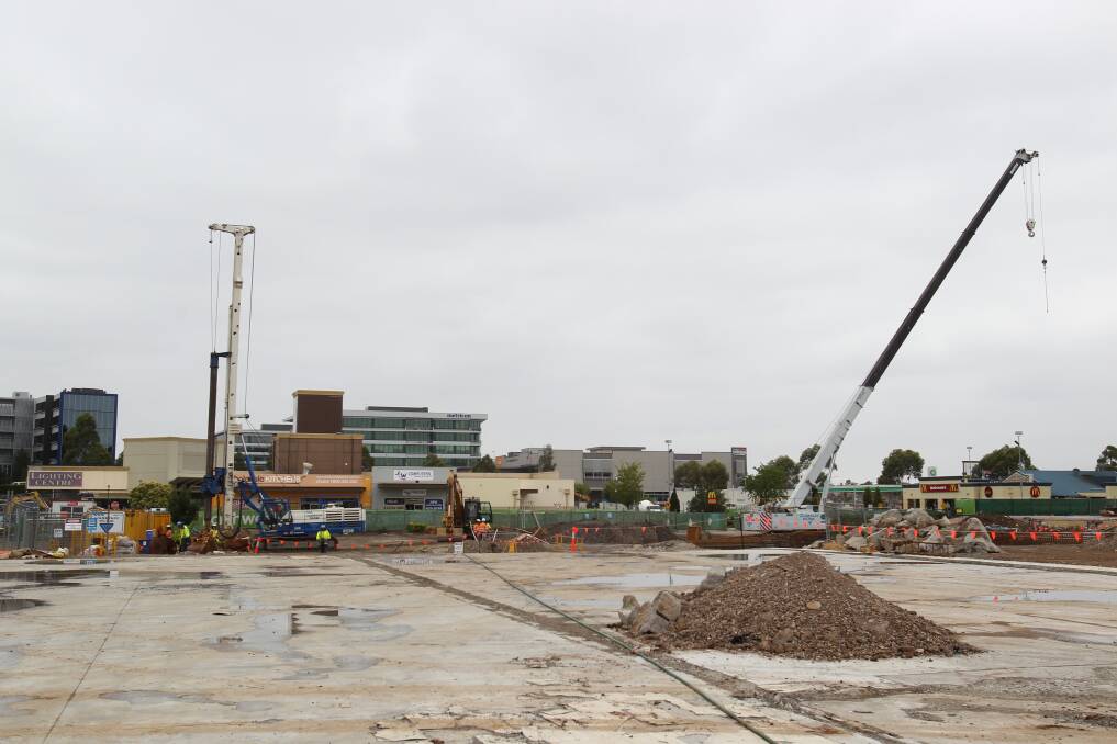 22 January, 2014. Bella Vista train station construction progress. Photo: Gene Ramirez