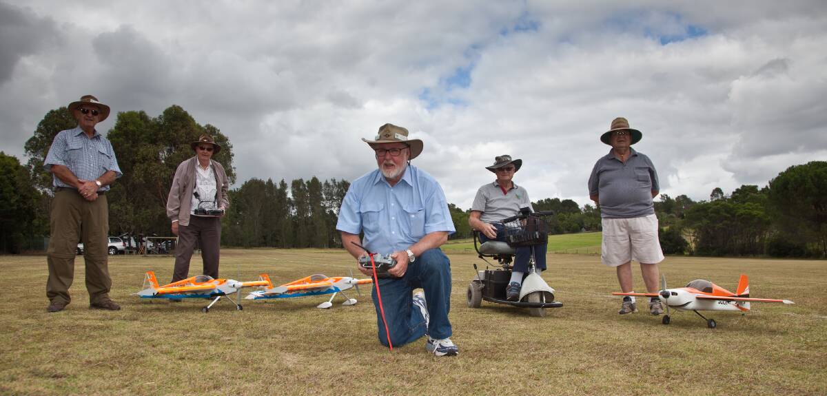 Hornsby Electric Model Plane Club spread their wings in Galston February 5 2014. Photo: Geoff Jones