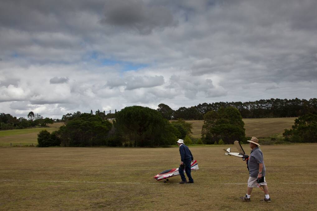 Hornsby Electric Model Plane Club spread their wings in Galston February 5 2014. Photo: Geoff Jones