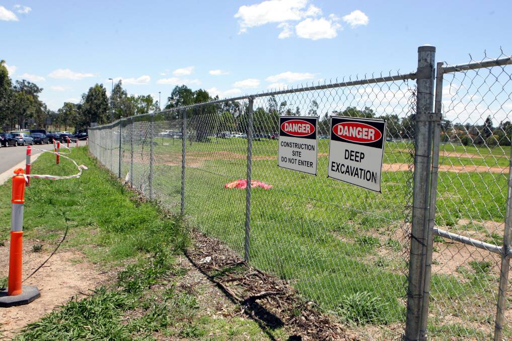 The site of Kellyville Station on December 5, 2013. Photo: Natalie Roberts. 